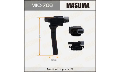 Катушка зажигания Masuma, для Suzuki SX4 (M16A), арт. MIC-706