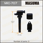 Катушка зажигания Masuma, для Suzuki Grand Vitara (J20A), арт. MIC-707 Катушка зажигания Masuma, для Suzuki Grand Vitara (J20A), арт. MIC-707