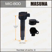 Катушка зажигания Masuma, для Subaru Legacy / Outback (EJ25), арт. MIC-800 Катушка зажигания Masuma, для Subaru Legacy / Outback (EJ25), арт. MIC-800