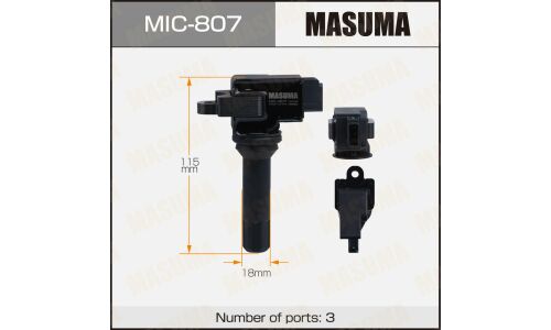 Катушка зажигания Masuma, для Subaru Forester / Impreza (FB20A / FB16), арт. MIC-807