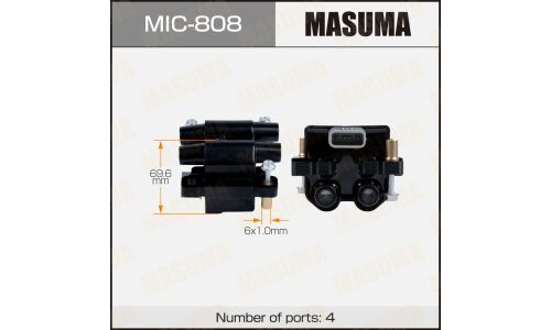 Катушка зажигания Masuma, для Subaru Legacy (EJ25), арт. MIC-808