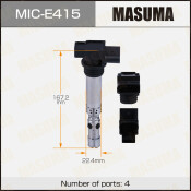Катушка зажигания Masuma, для Skoda Fabia / Volkswagen Polo, арт. MIC-E415 Катушка зажигания Masuma, для Skoda Fabia / Volkswagen Polo, арт. MIC-E415