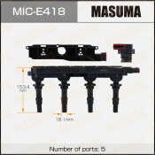 Катушка зажигания Masuma, для Opel Astra / Corsa (Z18XE), арт. MIC-E418 Катушка зажигания Masuma, для Opel Astra / Corsa (Z18XE), арт. MIC-E418
