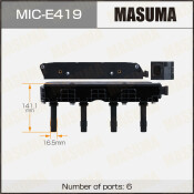 Катушка зажигания Masuma, для Opel Astra / Corsa (X14XE / Z14XE), арт. MIC-E419 Катушка зажигания Masuma, для Opel Astra / Corsa (X14XE / Z14XE), арт. MIC-E419