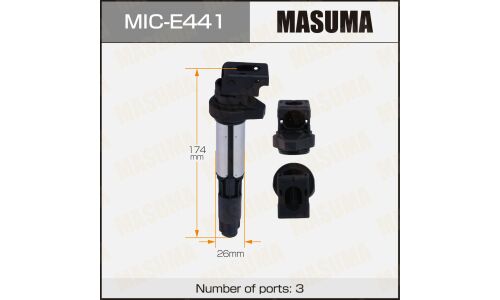Катушка зажигания Masuma, для BMW X5 (E53) / 7-Series (E65) (256S5 / N42B20A / N62B44A), арт. MIC-E441