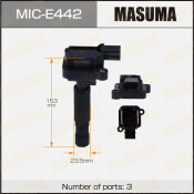Катушка зажигания Masuma, для Mercedes-Benz C-Class (W204) / E-Class (W212) (M271.820 / M271.948), арт. MIC-E442 Катушка зажигания Masuma, для Mercedes-Benz C-Class (W204) / E-Class (W212) (M271.820 / M271.948), арт. MIC-E442