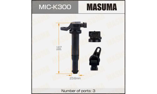 Катушка зажигания Masuma, для Hyundai Santa Fe (G6BA), арт. MIC-K300
