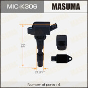 Катушка зажигания Masuma, для Hyundai Santa Fe / Sonata, KIA Optima, арт. MIC-K306 Катушка зажигания Masuma, для Hyundai Santa Fe / Sonata, KIA Optima, арт. MIC-K306