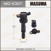 Катушка зажигания Masuma, арт. MIC-K307 Катушка зажигания Masuma, арт. MIC-K307