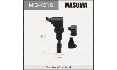 Катушка зажигания Masuma, для Hyundai i30, KIA Ceed (Kappa), арт. MIC-K316