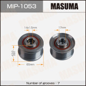Шкив генератора MASUMA, TOYOTA / 1GD-FTV, 2GD-FTV, 1KD-FTV, 2KD-FTV