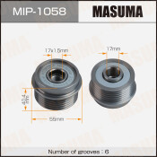 Шкив генератора MASUMA, TOYOTA / 1ZR-FAE, 2ZR-FE, 1ZR-FE, 2ZR-FBE