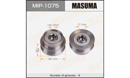 Шкив генератора MASUMA TOYOTA / 1NRFE