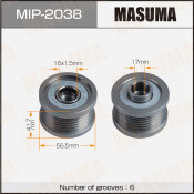 Шкив генератора MASUMA, NISSAN / QR25DE, QR25DD, VQ25DE, QR20DE, SR20VET, M9R