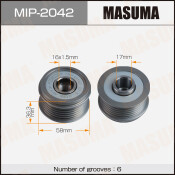 Шкив генератора MASUMA, NISSAN / QR25DE, VQ25DE