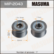 Шкив генератора MASUMA, NISSAN / D231, D23T, YS23DDTT, HR16DE