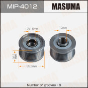 Шкив генератора MASUMA, MAZDA / S5Y2, S5Y5, S5Y7, S5Y9, SHY1, PY-Y8, PY-ZA, PYY1, GJ2FP