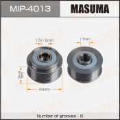 Шкив генератора MASUMA, MAZDA / BK14, L3M6, L3C1, L3KG, GG3P, L3K7, L3Y7, ER3P, L3-VDT, L5-VE
