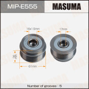 Шкив генератора MASUMA, VAG / AEY, AYQ, 1Z, AHU, ALE, ALH, 1Y, AAZ, 1HX1 ,AFN