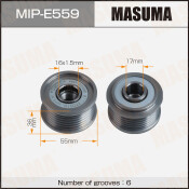 Шкив генератора MASUMA, MERCEDES BENZ / OM611.962, OM646.963, OM646.962, OM612.967, OM611.961