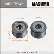 Шкив генератора MASUMA, VAG / CBFA, CCTA, CCZA, CPLA, CPPA, CULC, CAXA, BPY, BWA, CAWB, CBFA