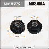 Шкив генератора MASUMA, VAG / AXD, BNZ, AXE, BPC, TDI, AJS, BAC, BPE, CBWA, AYH, BKW