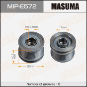 Шкив генератора MASUMA, VAG / CDCA, CNEA, CSHA, CDBA, CNFA, CNFB, CDBA, CNFA, DBGA