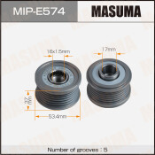 Шкив генератора MASUMA, BMW / N51, N40 ,N42, N45, N46, M47N2, N52, N52N