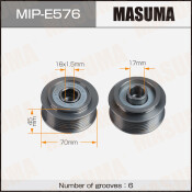 Шкив генератора MASUMA, AUDI / AUK, BKH, CGWD, BDX, CCDA, CCEA, BYU, BDW, CHVA, CVPA, CGXB, CTUA
