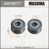 Шкив генератора MASUMA, FIAT / 4HV