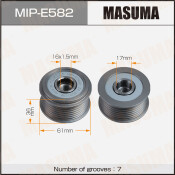Шкив генератора MASUMA, VAG / AXQ, AYH, AZZ, BAA, BAC, BAR, BHK, BHL