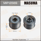 Шкив генератора MASUMA, MERCEDES BENZ / M271DE18ML, M271KE18ML, M271KE16ML