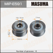 Шкив генератора MASUMA, OPEL / A16LET, A16XER, A17DTJ, A17DTR, A18XER, Z12XEP, Z13DTH, Z14XEL, Z14XE
