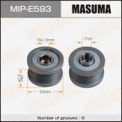 Шкив генератора MASUMA, CHEVROLET / L2N, LDD, LDE, LE2, LEX, LFJ, LHD, LUD, LUJ, LUV, LUW, LVL, LWE