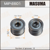 Шкив генератора MASUMA, OPEL / A13DTE, A14NEL, A14NET, A14XEL, A14XER