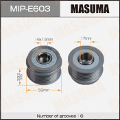 Шкив генератора MASUMA, GM / Z13DT, Z14XEP, Z18XE, D13A, Z10XE, Z10XEP, Z12XE, Z12XEP