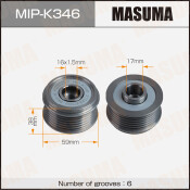 Шкив генератора MASUMA, HYUNDAI,KIA / D4HB, D4FB, D4HA, GK4D, D4EA