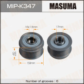 Шкив генератора MASUMA, HYUNDAI,KIA / G4KE, G4KJ, G4KD, G4KC, G4KE