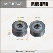 Шкив генератора MASUMA, HYUNDAI,KIA / D4CB