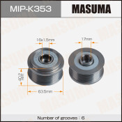 Шкив генератора MASUMA, HYUNDAI,KIA / D4CB, G3LA, B3LA