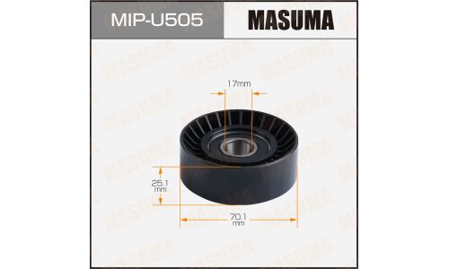 Ролик обводной ремня привода навесного оборудования, JTBA, UNCA