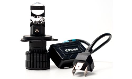 Лампа светодиодная HiVision LED L1 Mini H4 (P43t, T16), 12/24В, 34/34Вт (соответствует 60/50Вт), 6000К, комплект 2 шт, арт. Л0499
