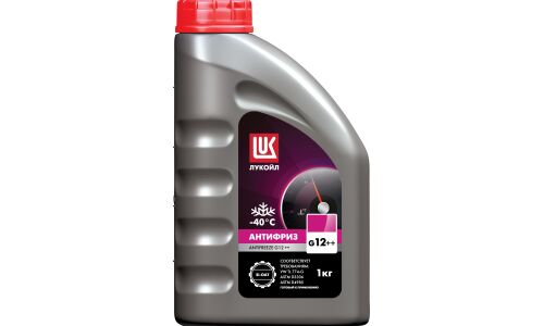 Антифриз Лукойл Antifreeze, Si-OAT, G12++, фиолетовый, -40°C, 1кг, арт. 2159867