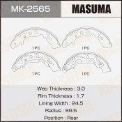 Колодки тормозные барабанные Masuma