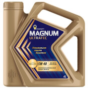 Масло моторное Роснефть Magnum Ultratec 5w40, синтетиическое, API SN/CF, ACEA A3/B4, универсальное, 4л, арт. 8727