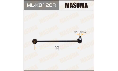 Стойка стабилизатора (линк) Masuma, передняя, для Hyundai Sonata, арт. ML-K8120R