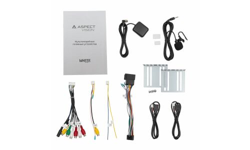 Мультимедийный центр Aspect AV-W72P, 2 DIN, Android 11, 7" (1024x600), USB/AUX/Bluetooth, 4х50Вт, поддержка камеры заднего вида, с GPS