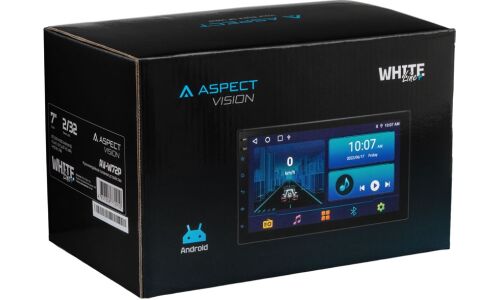 Мультимедийный центр Aspect AV-W72P, 2 DIN, Android 11, 7" (1024x600), USB/AUX/Bluetooth, 4х50Вт, поддержка камеры заднего вида, с GPS