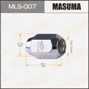 Гайка колесная Masuma MLS-007, закрытая, для кроссоверов Toyota, M14x1.5(R), длина 35.1мм, коническая посадка, под ключ 21мм