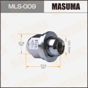 Гайка колесная Masuma MLS-009, закрытая, для Toyota / Mitsubishi, M12x1.5(R), длина 37.9мм, с прессшайбой 30мм, под ключ 21мм